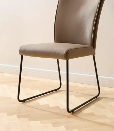 Stuhl Florea - Leder, Kitt