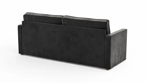 Sofa Brunswick Classic - 3-Sitzer mit Husse, Stoff, Dunkelgrau