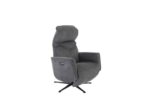 TV-Sessel - Relaxfunktion, Stoff, Dunkelgrau