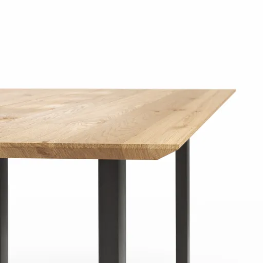Esstisch Clifton - mit Einsätzen, LB ca. 220x100 cm, Wildeiche massiv, natur geölt