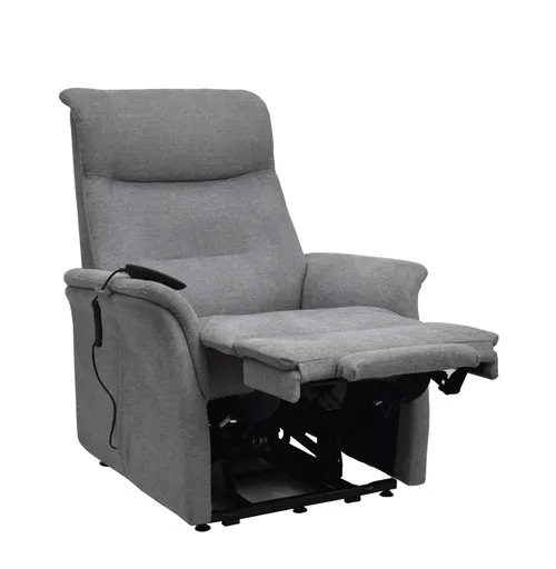 TV-Sessel MARCIO - Aufstehhilfe, Relaxfunktion, Stoff, Hellgrau