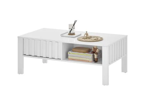 Couchtisch - LB ca. 108x60 cm, Weiß