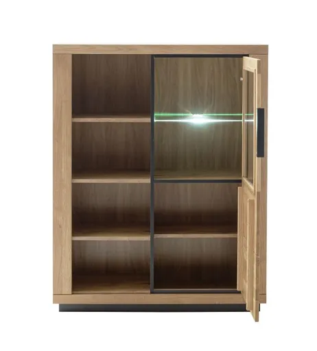 Highboard - B ca. 98 cm, Wildeiche massiv geölt