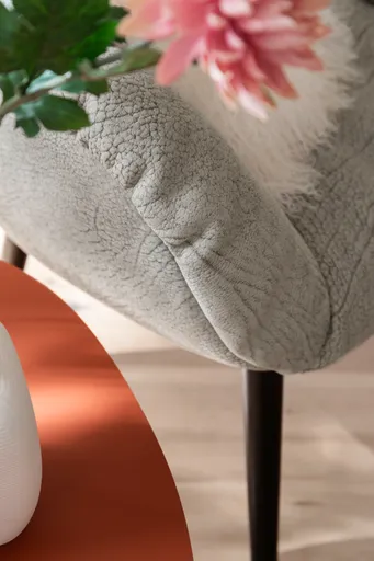 Sessel Sevano - Leder, Offwhite