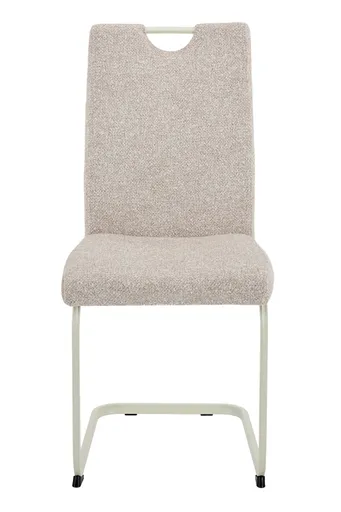 Freischwinger - Stoff, Creme