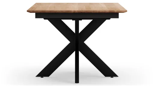 Esstisch Liora - ausziehbar, LB ca. 180x95 cm, Wildeiche massiv, natur geölt