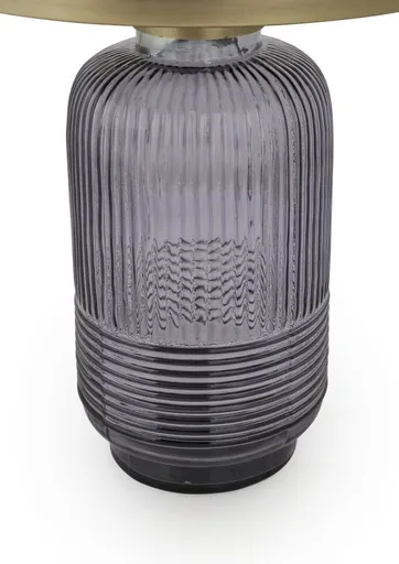 Beistelltisch - Ø/H ca. 45x47 cm, Schwarz, Lila