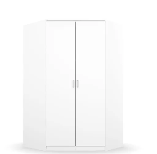 Eckschrank ROYAN- B ca. 117 cm, Weiß