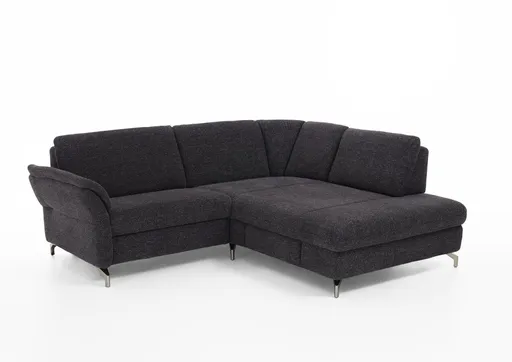 Sofa - 1-Sitzer mit XL Ecke, inkl. Sitztiefenverstellung, Stoff, Graphit