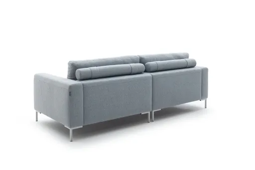 Sofa Solano - 3-Sitzer, Stoff, Hellblau