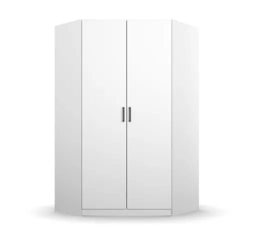 Eckschrank RHONDA- B ca. 117 cm, Weiß
