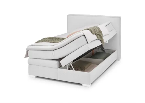 Boxspringbett- Liegefläche ca. 140x200 cm, Stoff, Beige
