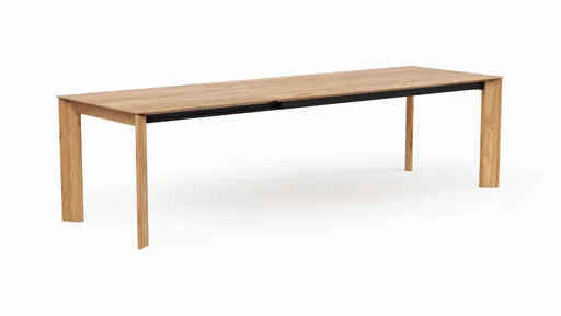 Esstisch Saratoga - ausziehbar, LB ca. 200x95 cm, Wildeiche massiv, natur geölt