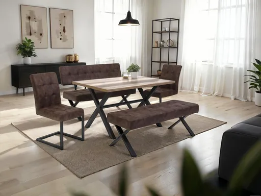 Esstisch - LB ca. 140x90 cm, Eiche Dekor