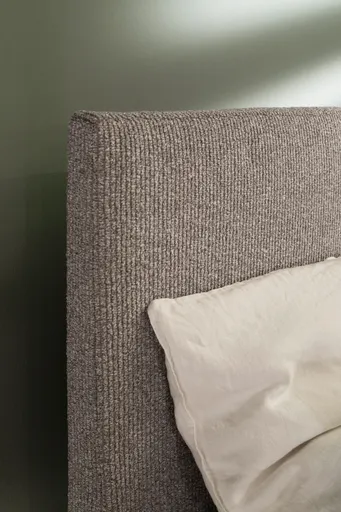 Boxspringbett Samu 4 - Liegefläche 180x200 cm, Stoff Beige