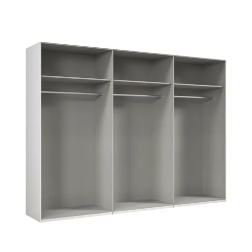 Drehtürenschrank- B ca. 300 cm, Weiß