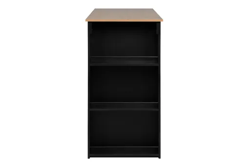Bartisch - LB ca. 120x60 cm, Artisan Eiche Nachbildung, Schwarz