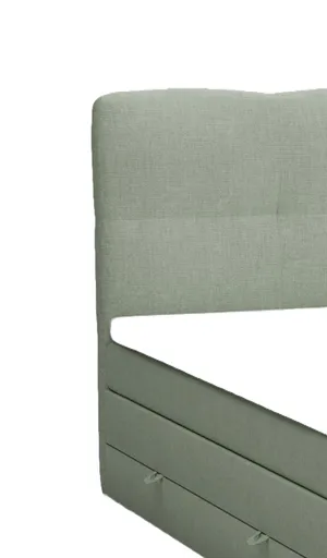 Boxspringbett_Liegefläche ca. 180x200 cm, Stoff, Grün