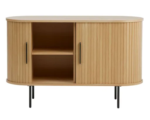 Sideboard - B ca. 120 cm, Eiche Furnier, Natur