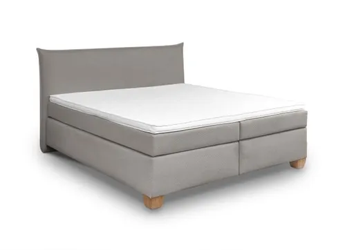  Boxspringbett HADAI- Liegefläche ca. 180x200 cm, Stoff, Dunklegrau, Bonell/Bonell