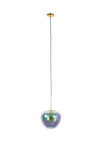 Hängeleuchte - ØH ca. 29x25 cm, Irisierend transparent