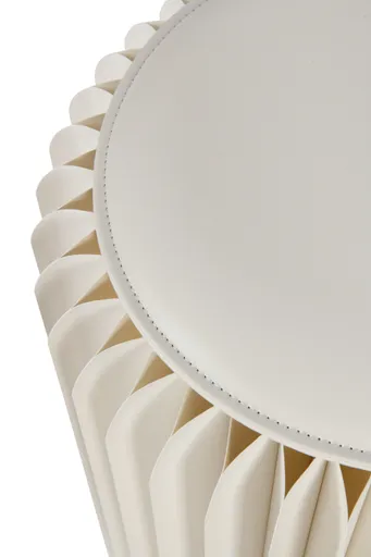 Sitzhocker - DH ca. 36x42 cm, Weiß-Creme