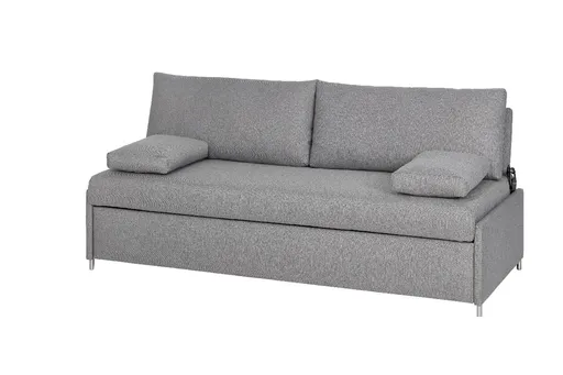 Sofa - 2-Sitzer, Schlaffunktion, Stoff, Grau