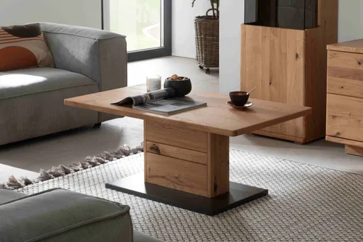 Couchtisch - LBH ca. 110x65x45 cm, Eiche, teilmassiv