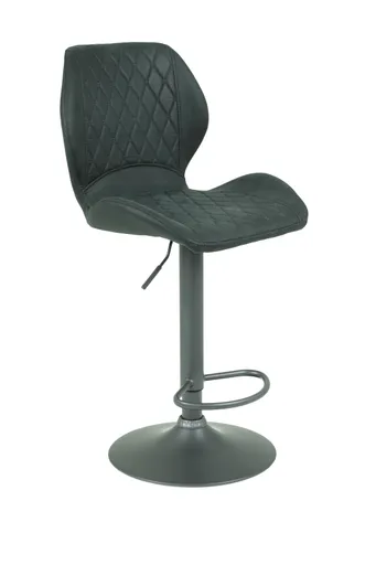 Barhocker - höhenverstellbar, Stoff, Anthrazit