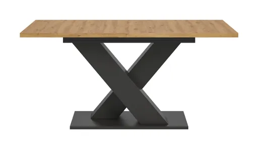 Esstisch - ausziehbar, LB ca. 150x90 cm, Artisan Eiche Nachbildung, Grau