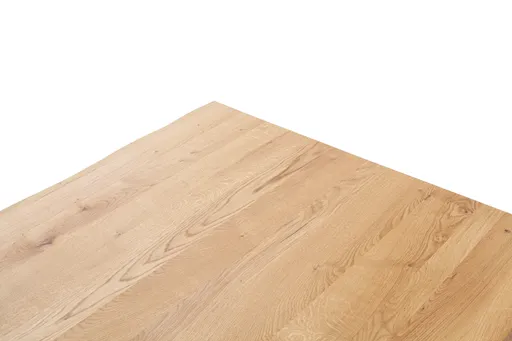 Esstisch - LB ca. 180x100 cm, Wildeiche massiv geölt, Baumkante