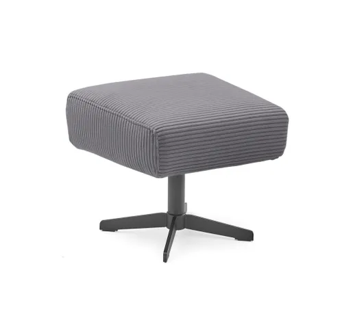 Hocker EILA - Stoff, Dunkelgrau