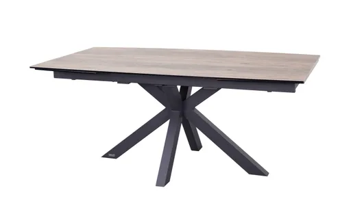 Esstisch MELANIA - ausziehbar, LB ca. 180x95 cm, Glaskeramik, Braun