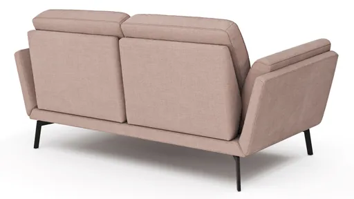 Sofa Tova - 2-Sitzer inkl. Rücken- und Armlehnfunktion, Stoff, Sand