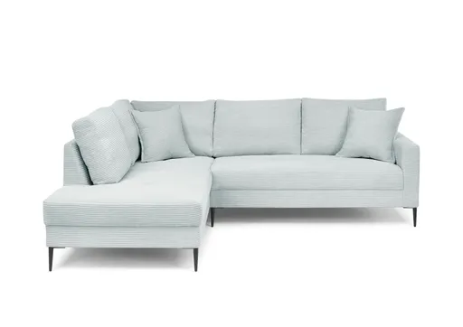 Ecksofa - Ecke links, 3-Sitzer, Stoff, Mint