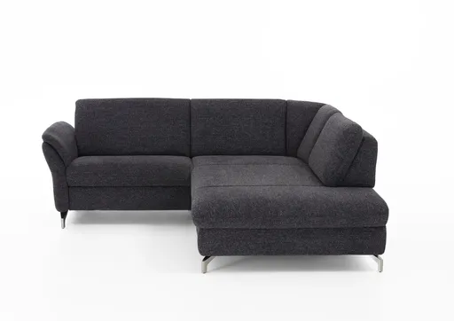 Sofa - 1-Sitzer mit XL Ecke, inkl. Sitztiefenverstellung, Stoff, Graphit