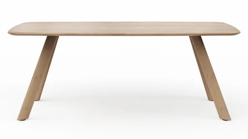 Esstisch Nayara - LB ca. 200x100 cm, Eiche massiv, satin gebeizt matt lackiert