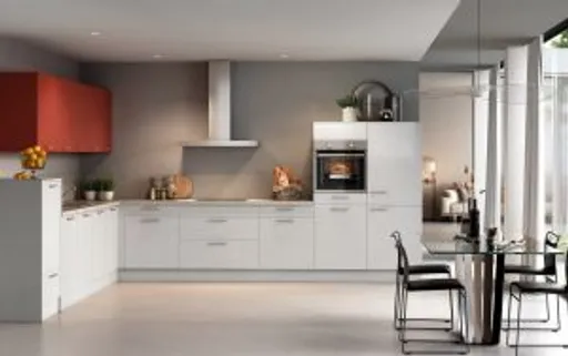 L-Küche 51.190 4 521, Kristallgrau