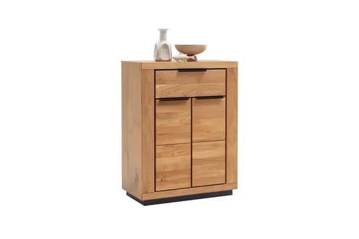 Kommode - B ca. 80 cm, Wildeiche Nachbildung, Wildeiche massiv geölt