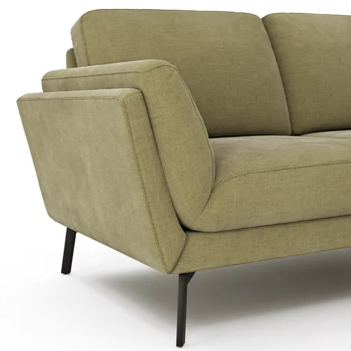 Sofa Tova - 2-Sitzer inkl. Rücken- und Armlehnfunktion, Stoff, Oliv