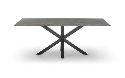 Esstisch ABBIGAIL - LB ca. 200x100 cm, Schwarz