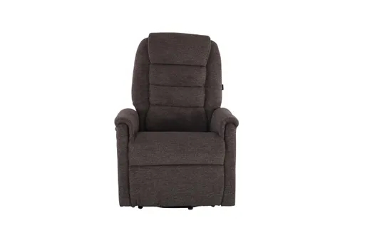 TV-Sessel MYRON - Aufstehhilfe, Relaxfunktion, Kopfteilverstellung, Stoff, Braun