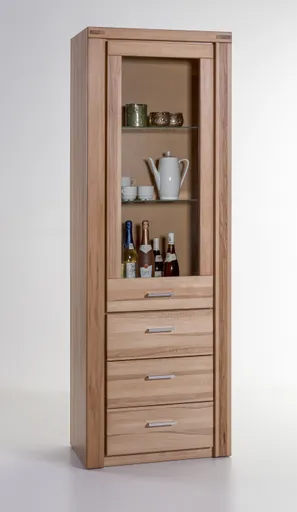 Vitrine - Kernbuche teilmassiv, geölt