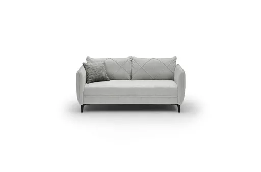 Sofa JERINA - 2,5-Sitzer, Stoff, Hellgrau