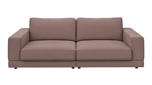 Megasofa Juni Lounge - B ca. 252 cm, Stoff, Rosé