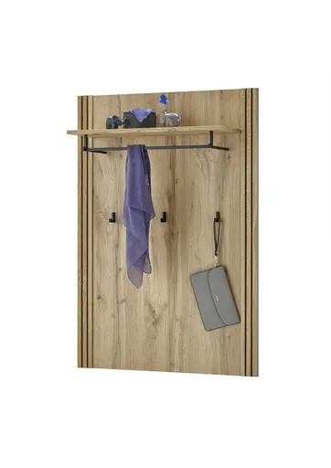 Garderobenpaneel- Eiche Dekor