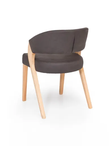 Armlehnstuhl - Stoff, Braun