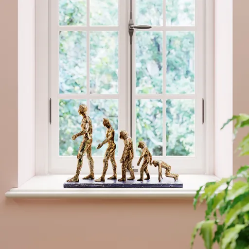 Deko-Figur- BHT ca. 58x43x19 cm, Goldfarben, Schwarz