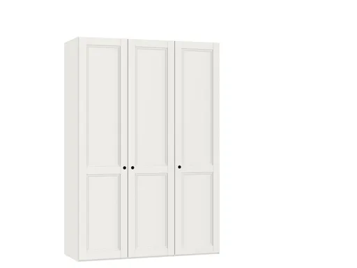Drehtürenschrank JOIN IT- B ca. 152 cm., Cremeweiss, Weiss