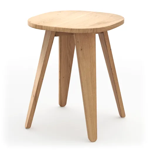 Hocker Signe - BHT ca. 40x50x40 cm, Asteiche massiv, Geölt